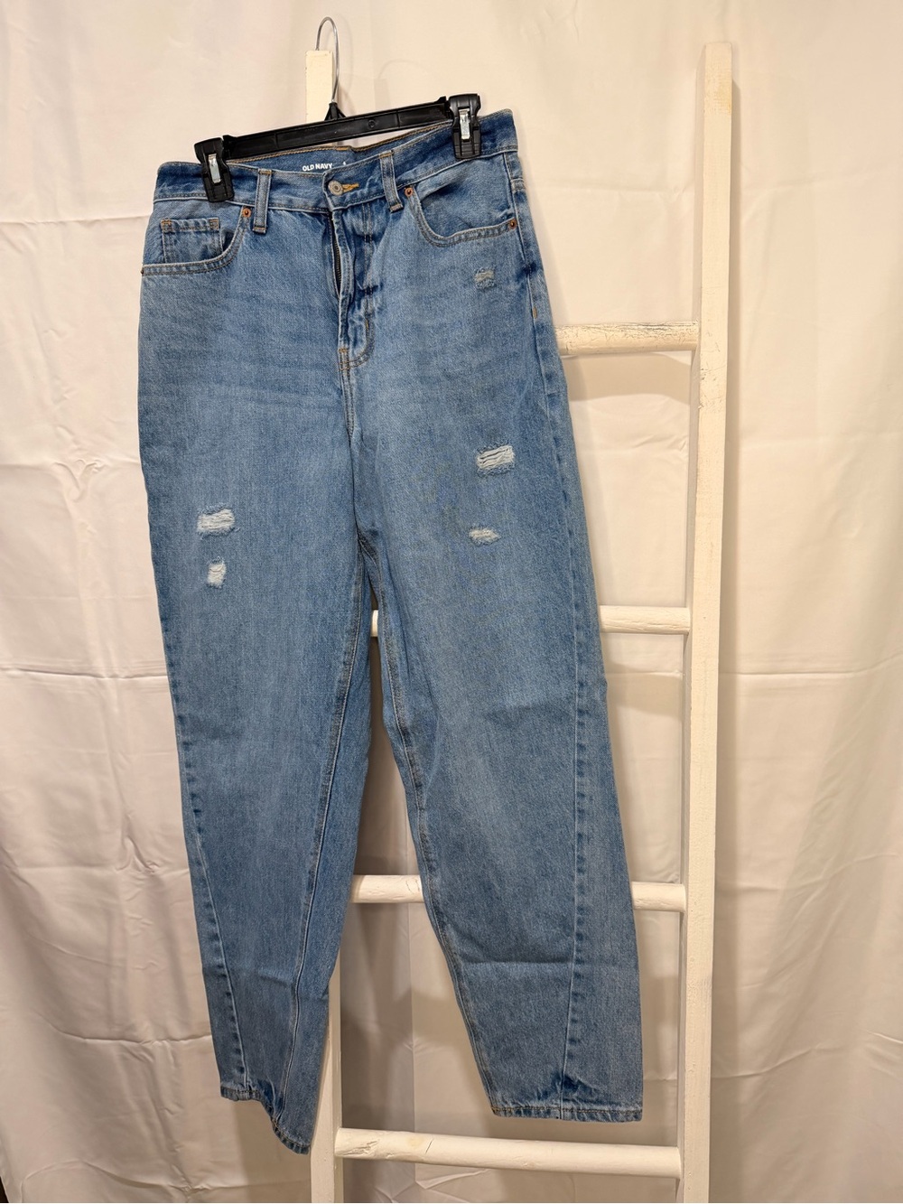 Old Navy Light Blue Distressed Boyfriend Jeans
